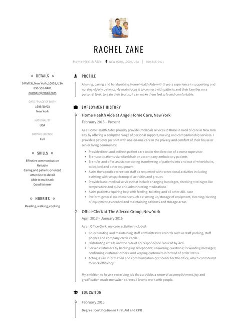 Nursing Resume Examples, Cv Design Professional, Registered Nurse Resume, Resume Guide, Nurse Resume, Nursing Resume Template, Home Health Aide, Student Resume Template, Writing Guide