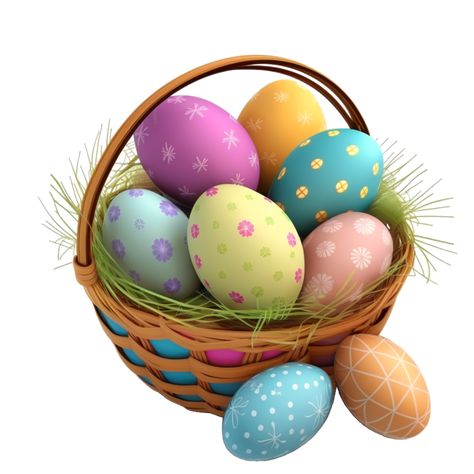 Eggs In Basket, Basket Illustration, Egg Png, Red Basket, Egg Vector, Easter Egg Basket, Photography Movies, Eggs Easter, About Easter