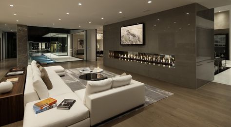 Hollywood Hills Homes, Interior Modern, Los Angeles Homes, Architect Design, Modern Living, Modern Living Room, Luxury Lifestyle, Living Room Designs, Home Design