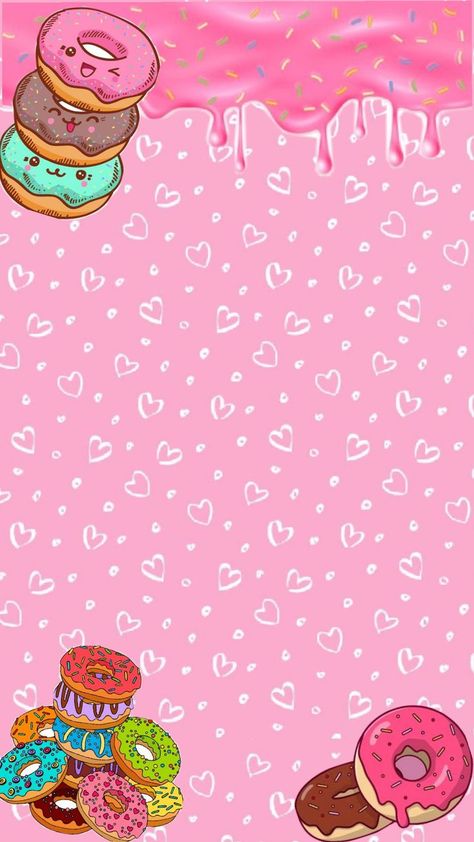 Donut Wallpaper, Donut Background, Project Science, Purple Mustang, Pink Doughnuts, Donut Art, Cake Decorating Videos, Mini Donuts, Mini Cake