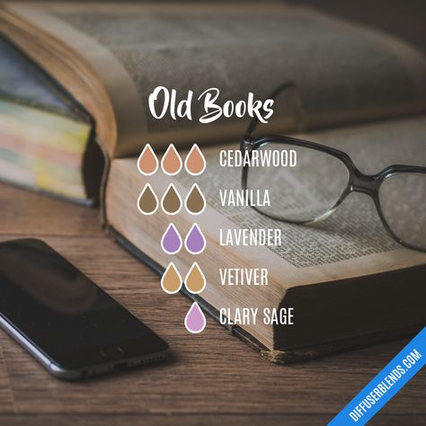 Old Books — Essential Oil Diffuser Blend. This blend is LIFE 😍📚 (sub in frank for vetiver) Essential Oil Combinations, Essential Oil Diffuser Blends Recipes, Lime Essential Oil, Essential Oil Diffuser Recipes, Oil Diffuser Recipes, Essential Oil Mixes, Essential Oil Blends Recipes, Diffuser Recipes, Essential Oil Diffuser Blends