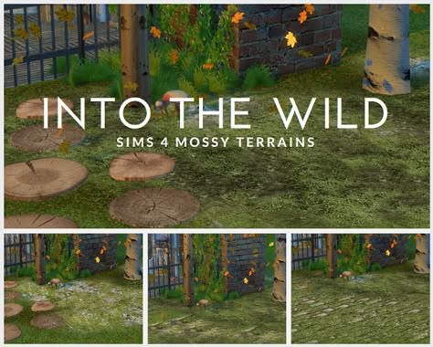 Sims 4 CC's - The Best: Moss terrain paint by Tiger Lilly Cas Background, Tiger Photo, Sims 4 Cottage, Sims 4 Stories, Sims 4 Hair Male, Sims Medieval, Sims 4 Cas Mods, Cc Furniture, Sims 4 Bedroom