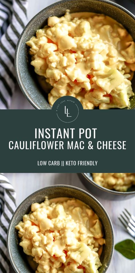 Cauliflower Mac And Cheese Recipe, Instant Pot Cauliflower, Low Carb Instant Pot Recipes, Pot Recipes Healthy, Cauliflower Mac And Cheese, Diner Recept, Mac And Cheese Recipe, Instant Pot Dinner Recipes, Healthy Low Carb Recipes