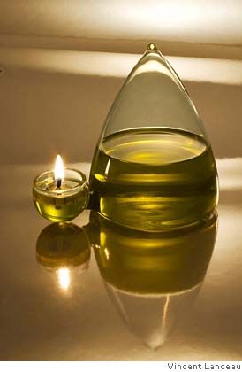 What's New: A modern take on the olive oil lamp Olive Oil Candle, Ancient Oil Lamp, Oil Lamp Candle, Fire Walk With Me, Magnum Opus, Decor Essentials, Oil Lamp, House Room, Oil Lamps