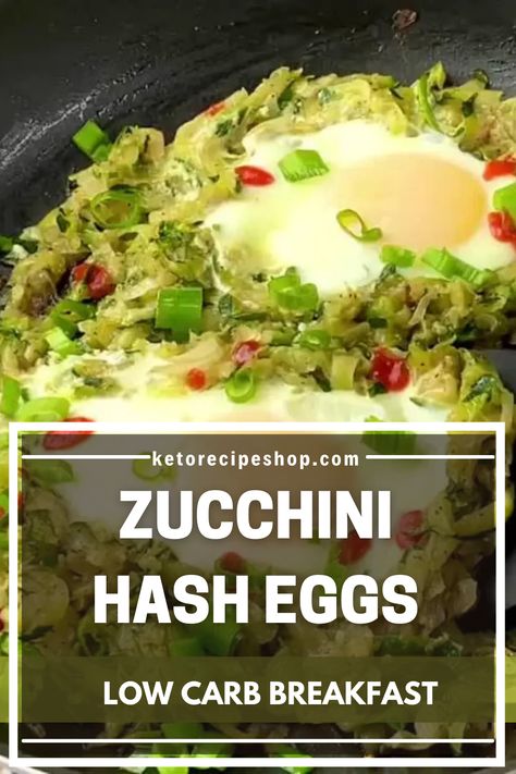 If you’re looking for a low carb breakfast that’s easy to make and delicious, you’ll love this zucchini hash eggs skillet. It’s loaded with zucchini, eggs, cheese and spices and cooked until crispy and cheesy. It’s perfect for a keto diet and gluten-free. Healthy Low Carb Breakfast, Easy Keto Breakfast, Best Keto Breakfast, Avocado Toast Egg, Gluten Free Waffles, Breakfast Skillet, Clean Eating Breakfast, One Skillet, Low Carb Zucchini