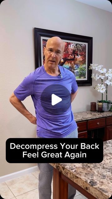 Alan Mandell on Instagram: "Decompress Your Back and Feel Great Again!  Dr. Mandell" Decompress Lower Back, Motivational Doc, Knee Mobility, Easy Workouts For Beginners, Dr Mandell, Low Back Stretches, Senior Fitness, Back Exercises, Workout For Beginners