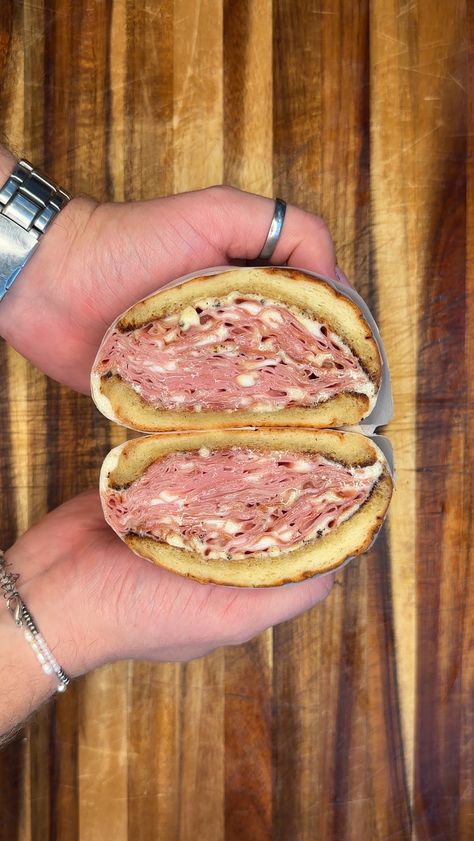 Mortadella Sandwich Recipes, Mortadella Sandwich, Sandwich Wraps, Sandwich Ideas, Anthony Bourdain, Sandwich Recipe, Wrap Sandwiches, Slice Of Bread, Egg Rolls