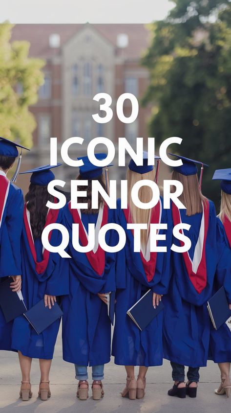 30 Iconic Senior Quotes to Make Your Yearbook Stand Out Funny Movie Quotes For Seniors, Best Senior Quotes Funny Hilarious, Senior Year Quotes Inspirational, Iconic Senior Quotes Funny, Senior Quotes From Songs, Short Senior Quotes For Yearbook, Iconic Yearbook Quotes, Good Yearbook Quotes, Quotes Senior Year