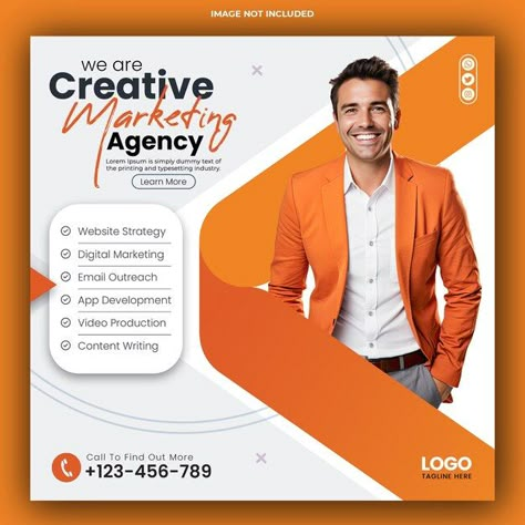 Social Media Marketing Agency Post Ideas, Marketing Agency Creative Ads, Digital Marketing Flyer, Marketing Agency Instagram, Agency Logos, Marketing Agency Social Media Post, Islamic Background Vector, Agency Social Media Post, Album Design Layout