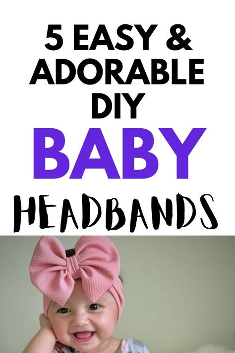 Make your baby look adorable and cute with something as simple as a beautiful headband. Headbands add extra cuteness to babies Click this post to learn how to make adorable baby headbands. Learn this DIY headband and make your baby look beyond adorable! These easy accessories are so fast to make! #DIY #diy #baby #babies #headbands #adorablebabies Infant Headbands Diy Tutorials, Headbands For Baby Girl, Diy Baby Headbands No Sew, Diy Baby Headbands And Bows, How To Make Baby Headbands, Toddler Headbands Diy, How To Make Baby Bows, Baby Headbands Diy, Free Headband Patterns