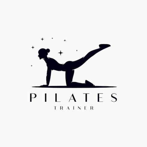 Pilates Poses Illustration, Sitting Pilates, Pilates Silhouette, Pilates Illustration, Pilates Logo Design, Pilates Studio Logo, Silhouette Logo Design, Pilates Art, Pilates Inspiration