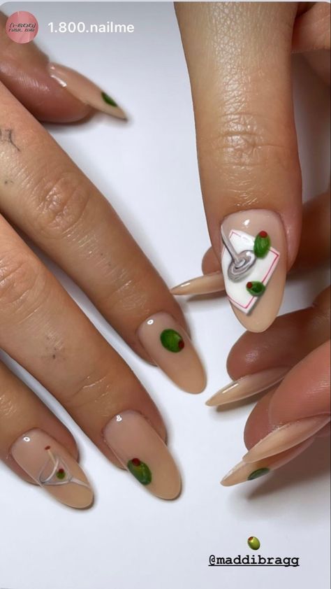 Martini Nails, Summery Nails, Minimalist Nails, Dream Nails, Fire Nails, Funky Nails, Pretty Acrylic Nails, Best Acrylic Nails, Cute Acrylic Nails