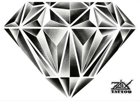 Diamond tattoo, diamond tattoo idea Diamond Tattoo Designs Men, Diamond Tattoo Design, Diamante Tattoo, Gem Stones Jewelry, Diamond Tattoo Designs, Crown Tattoos, Diamond Tattoo, Money Tattoo, Chicano Style Tattoo