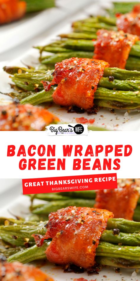 Green Beans Wrapped In Bacon, Beans Wrapped In Bacon, Bacon Wrapped Green Beans, Green Beans Recipe, Wrapped In Bacon, Easy Bacon, Best Bacon, Side Dish Recipes Easy, Easy Side Dish