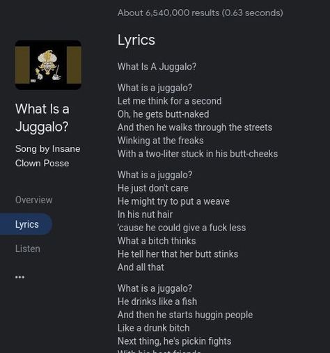 What Is A Juggalo, Clown Posse, Tell Her, Let It Be, Songs