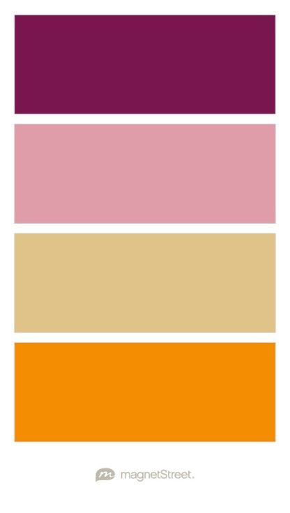 Sangria, Blush, Gold, and Tangerine Wedding Color Palette - custom color palette created at MagnetStreet.com Burgundy Color Palette Colour Schemes, Sage And Gold Wedding, Gold Wedding Color Palette, Simple Decor Ideas, Sage Wedding Colors, Bathroom Things, Burgundy Colour Palette, Calendar Magnets, Custom Refrigerator