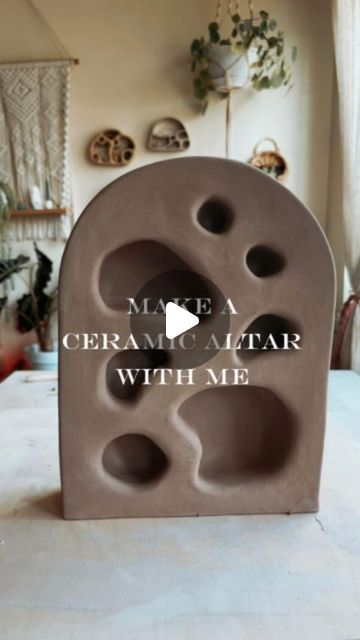 Mukesh Kumar on Instagram: "@annaflowersceramics   "CERAMIC ALTAR MAKING PROCESS"" Unique Altar Ideas, Diy Clay Altar, Air Dry Clay Altar, Altar Diy, Clay Altar, Diy Altar, Ceramic Altar, Ceramics Ideas, Clay Wall