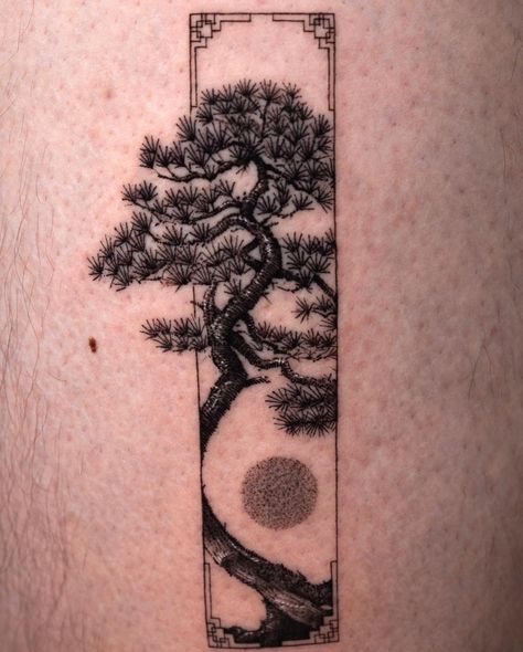 By resident artist @z9_ttt . Korean style Frame. Pine Tree. Tattoo Korean Style, Korean Pine Tree, Tattoo Korean, Fine Line Tattoos, Line Tattoos, Pine Tree, Tattoo Studio, Korean Fashion, Tattoos