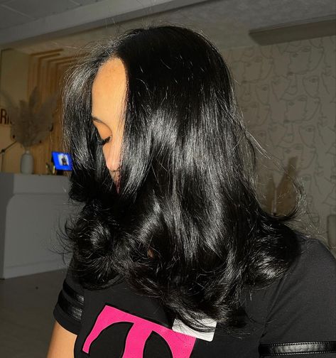 Black Hair Silk Press, Jet Black Hair, Hair Artist, Silk Press, Artist On Instagram, Jet Black, Always Be, Black Hair, Atlanta