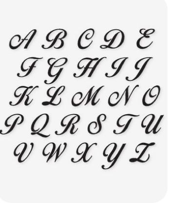 Tattoo Fonts Alphabet, Calligraphy Fonts Alphabet, Alphabet Lettering, Lettering Styles Alphabet, Script Letters, Cursive Alphabet, Alfabet Letters, Alphabet A, Tattoo Lettering Fonts