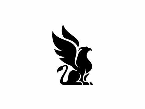 Griffin Tattoo, Griffin Logo, Simple Art Designs, Mystical Tattoos, Eagle Images, 4k Wallpaper Iphone, Eagle Logo, Cool Wallpapers Cartoon, Geometric Logo