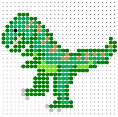 24 best images about Dino's Kralenplanken/Strijkkralen on ... Perler Bead Designs, Bead Templates, Crochet Dinosaur Patterns, Crochet Dinosaur, Hama Beads Patterns, Melting Beads, Dinosaur Pattern, Perler Beads Designs, Perler Patterns