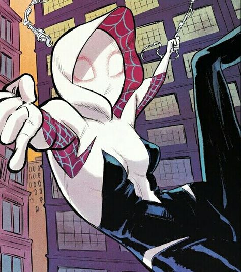 Spider-Gwen: Ghost Spider #1 Spider Sleeve, Gwen Stacy Comic, Spider Gwen Comics, Spider Gwen Art, Ghost Comic, Spider Venom, Spiderman Mask, Spiderman Drawing, Ghost Spider