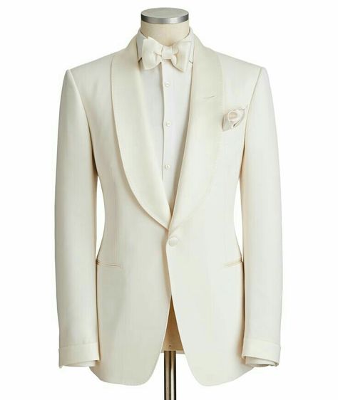 Beige Groom, White Tuxedo Wedding, Tom Ford Tuxedo, White Tuxedo Jacket, Dinner Jackets, White Tux, Fit Clothes, Groom Tuxedo, Wedding Suits Groom