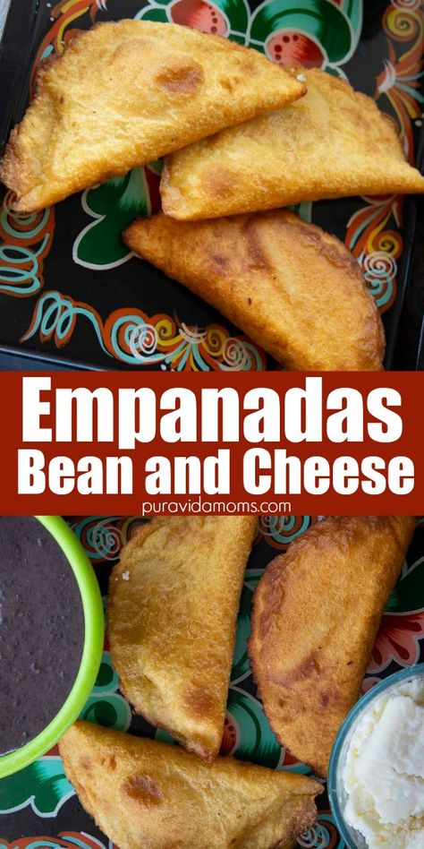 Bean And Cheese Empanadas, Empanadas Filling Recipe, Empenada Recipe, Fried Empanadas, Cheese Empanadas Recipe, Easy Empanadas Recipe, Potato Empanadas, Vegetarian Empanadas, Refried Black Beans