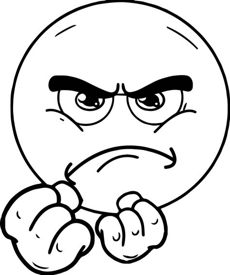 Anger Cartoon Faces, Mad Face Drawing, Angry Face Drawing, Angry Cartoon Face, Emoji Angry, Angry Drawing, Angry Cartoon, Emoji Coloring Pages, Mad Face