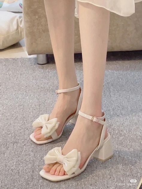 Korean Heels, Kasut Tumit Tinggi, Sandal Tali, Korean Shoes, Heels Aesthetic, Fashion Shoes Heels, Cute Shoes Heels, Shoes Heels Classy, Shoes Hack