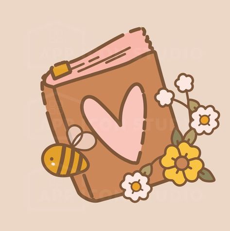 Cottagecore Aesthetic Icon, Bees Aesthetic, Cottagecore Icons, Bee Icon, Kawaii App, Aesthetic App Icons, Mobile App Icon, Zestaw Ikon, Cute Easy Doodles