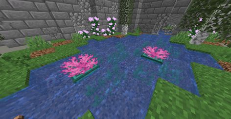 Minecraft Lily Pad, Brain Coral, Minecraft Blocks, Detail Oriented, Minecraft Inspo, Minecraft Builds, Minecraft Ideas, Minecraft Designs, Texture Packs