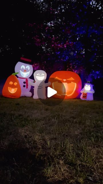 Trick Ghastly on Instagram: "We felt like the original music video wasn’t spooky enough so we scared it up a notch. 🎃👻💀🎃⛄️ #singingpumpkin #singingmummy #singingsnowman #halloween #inflatable" Singing Pumpkins, Halloween Videos, Inflatable Pumpkin, Halloween Gif, Halloween Inflatables, Original Music, Halloween Funny, Music Video, The Original