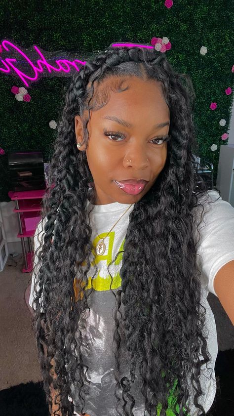 Tymarrahgi🦄 | Jumbo Boho Twist 🔥😍‼️ I definitely have to run these back for the summmer fr 😍😍‼️ *Full Detailed Tutorial with all info out now on my… | Instagram Two Braids Hairstyle Black Women, Jumbo Twists, Hairstyle Black, Two Braid Hairstyles, Hand Tattoos For Girls, Boho Twists, Twist Styles, Two Braids, Braided Hairstyles Easy