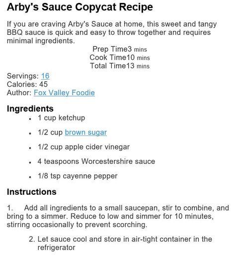 Wow Sauce Recipe, Diy Arbys Sauce, Arbys Horsey Sauce Copycat, Copycat Arbys Sauce, Arby’s Red Ranch Sauce, Arby’s Horsey Sauce, Homemade Arbys Sauce, Arby Sauce Recipe, Arby’s Sauce