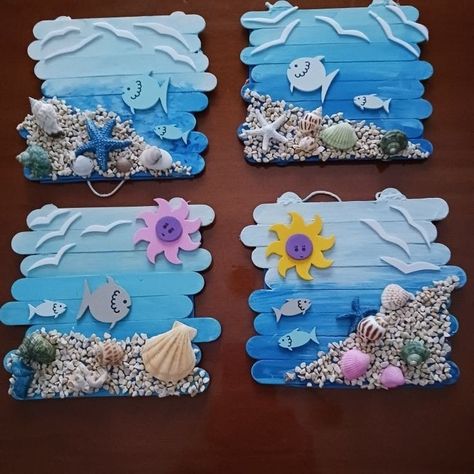 Easter Decorations Ideas, Easy Easter Decorations, Sea Crafts, Vbs Crafts, Ideas For Easter Decorations, Ocean Crafts, Ideas For Easter, Easter Decorations Kids, Easter Decorations Diy Easy