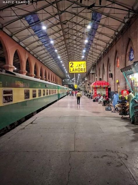 Lahore Railway Station Photography, Lahore Railway Station, Train Platform, Happy Birthday Celebration, Islamabad Pakistan, Poetry Inspiration, Train Tickets, Steam Trains, Air Travel