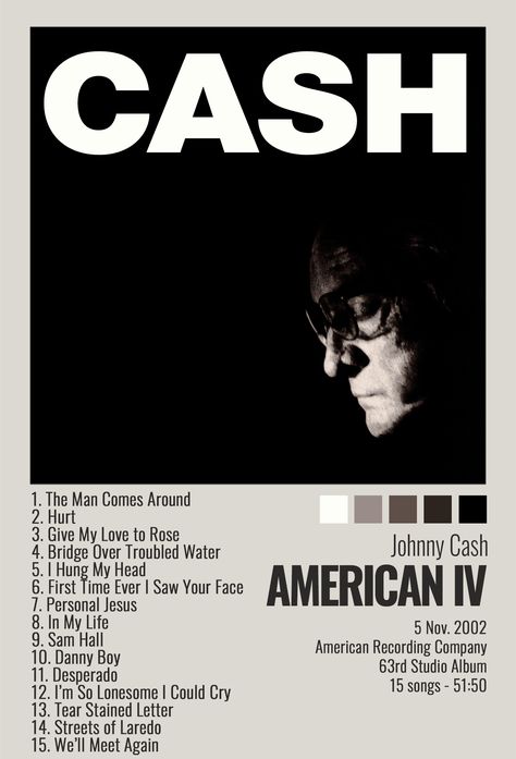 poster for johnny cash album "american iv" free to use, modify, download, print without credit - enjoy! Johnny Cash Poster, Sam Hall, Album Posters, Bridge Over Troubled Water, Lincoln Logs, Record Company, Cover Up Tattoo, Tear Stains, Poster Ideas