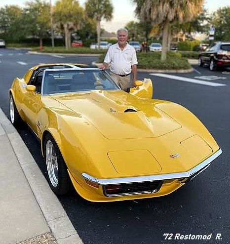 1972 Corvette T-Top For Sale in Florida | FABULOUS '72 PRO TOURING RESTOMOD VETTE Lemans Racing, 1972 Corvette, Chevy Corvette For Sale, Yellow Corvette, Used Corvettes For Sale, Used Corvette, The Villages Florida, Corvette For Sale, Yellow Interior