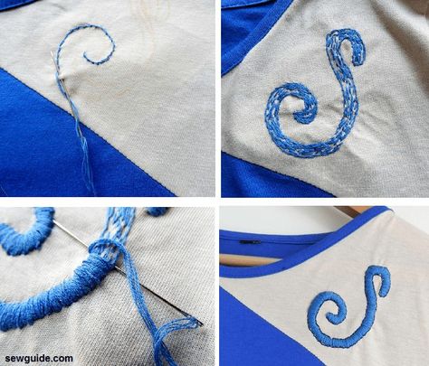 How To Monogram Initials, Diy Monogram Letters On Fabric, How To Embroider Monogram By Hand, How To Sew Letters On Fabric, Embroidery Initials Letters On Clothes, Sewing Letters On Fabric, Satin Stitch Letters, Embroider Initials, Embroidering Letters