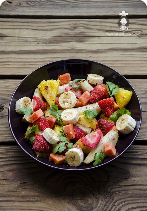 Caribbean Fruit Salad with zesty lemon dressing Caribbean Fruits, Conch Recipes, Tropical Fruit Salad Recipe, Brunch Salad, Tropical Fruit Salad, Fruity Recipes, Fruit Salad Recipe, Tropical Salad, Fruit Dishes