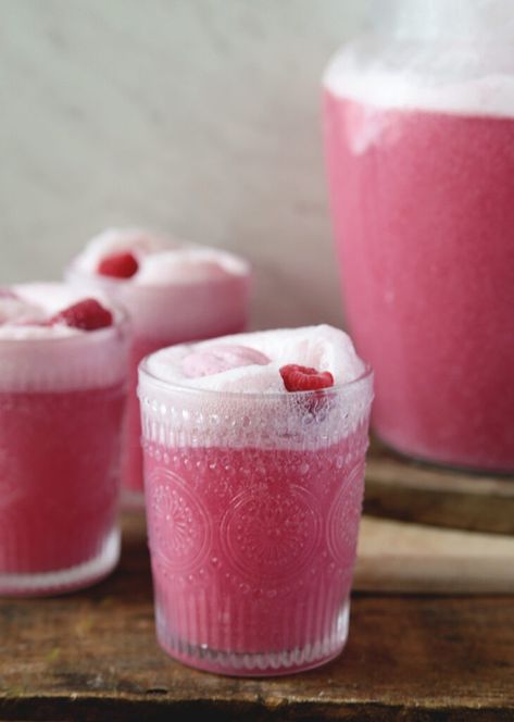 Refreshing and full of flavor, this raspberry sherbet party punch is the best tasting punch you'll ever have! Raspberry Sherbet Punch, Raspberry Punch, Sherbet Punch, Baby Shower Punch, Raspberry Sherbet, Pink Punch, Party Punch, Fun Recipes, Baby Shower Food