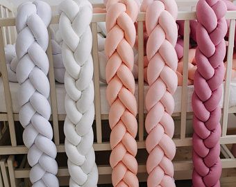 Crib Bumper Diy, Braided Bumper, Braided Crib Bumper, Baby Cot Bumper, Boys Crib Bedding Sets, Baby Crib Bumpers, Bumper Pads For Cribs, Baby Cot Bedding, Baby Bumper