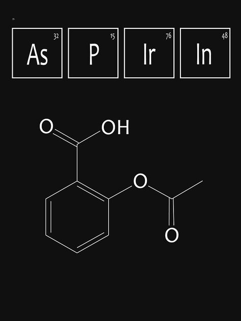 "Aspirin Molecular Structure" Active T-Shirt by JevLavigne | Redbubble Chemistry Structures, Chemical Structure, Molecular Structure, Mind Body, Chemistry, Phone Wallpaper, Geek Stuff, Portfolio, Collage