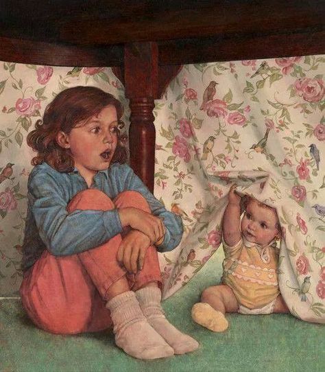 Sweet Pictures, Vintage Illustration Art, Baby Illustration, Illustration Vintage, Classical Art, Children Illustration, Book Illustration, Vintage Images, Vintage Children