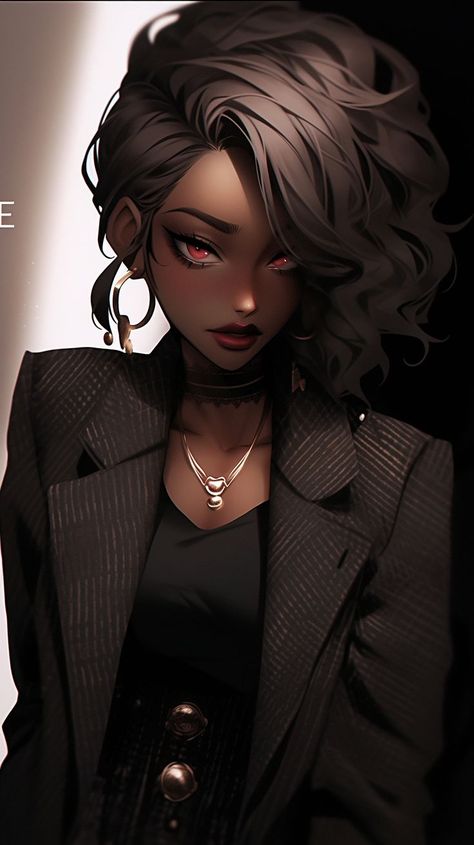 Anime Wallpapers Aesthetic, Wall Art Anime, Anime Painting, Painting Anime, Black Characters, African Girl, Black Anime Characters, Black Cartoon, Black Love Art