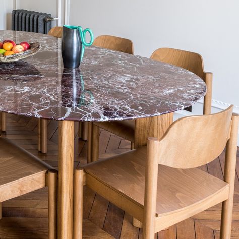 Room Focal Point, Socialite Family, Red Marble, Marble Dining Table, Modern Office Design, Charlotte Perriand, Marble Table Top, Marble Dining, Dining Table Marble