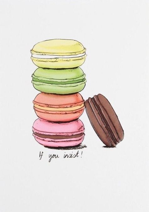 Macaroons Drawing Easy, Bakery Drawing Easy, Macaroon Painting, Macaroon Filling, Macarons Easy, Macaroon Packaging, Baking Drawing, Macaroon Wallpaper, How To Make Macaroons