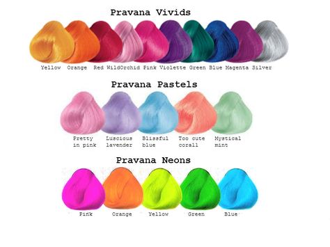 Pravana Hair Color, Hair Color Swatches, Pravana Vivids, Hair Color Chart, Wild Orchid, Creative Colour, Colored Hair, Lavender Blue, Purple Teal